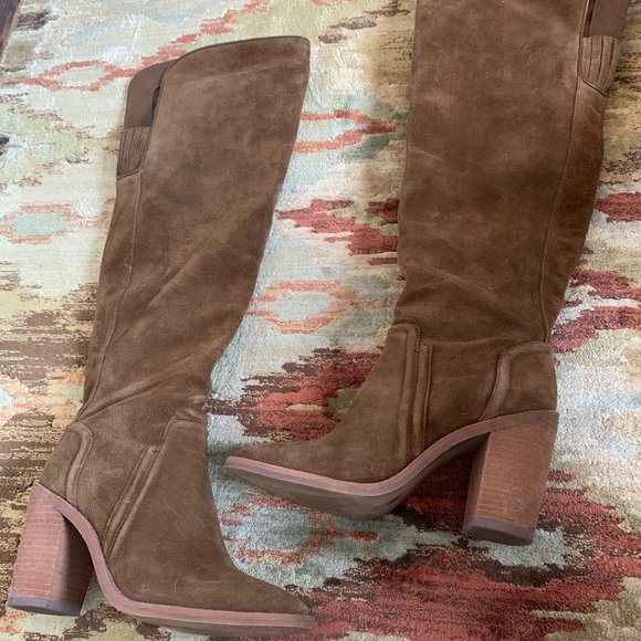 Vince Camuto Shoes - Vince Camuto Suede Western tall boots